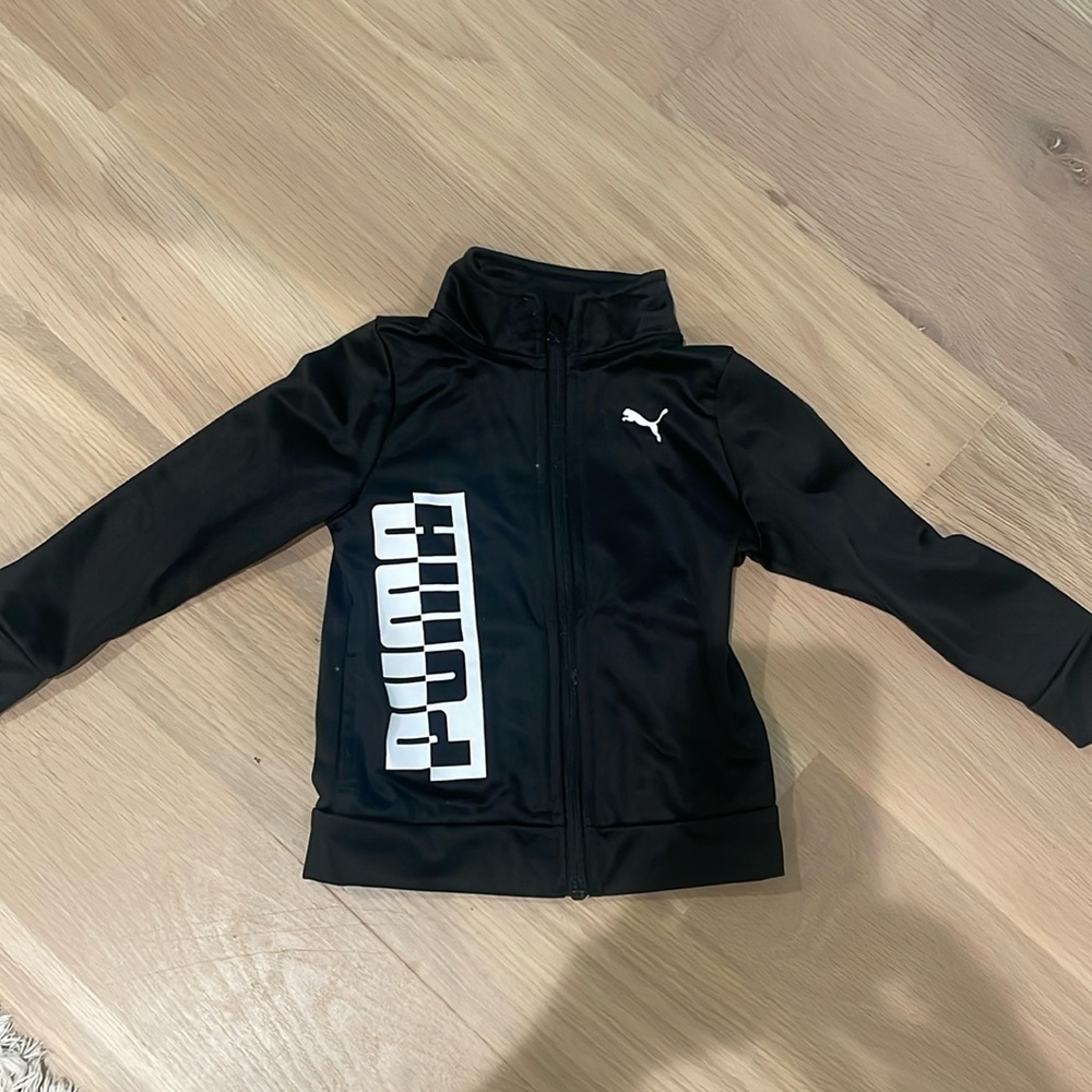 Puma zip up track jacket; 2T; good used condition